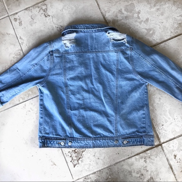 Forever 21 Distressed Denim Jacket - Picture 3 of 4